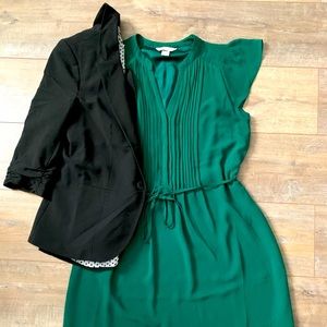 Emerald dress from H&M